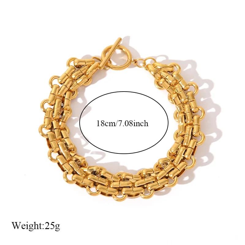 Gold Cuban Link Bracelet