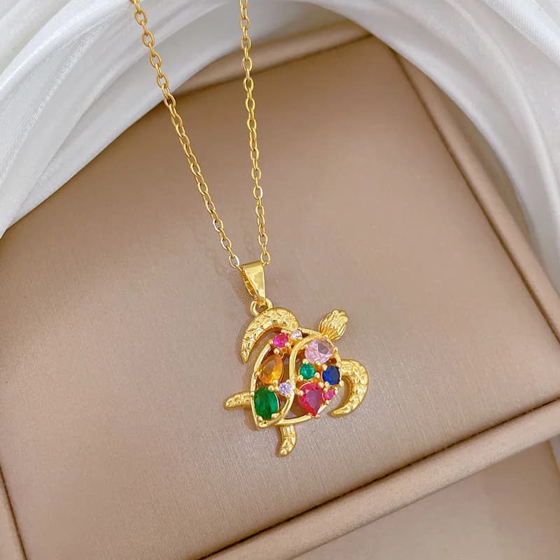 Owl Sparkling Zircon Pendant Necklace