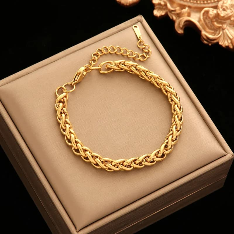 White Enamel Bracelet for Women