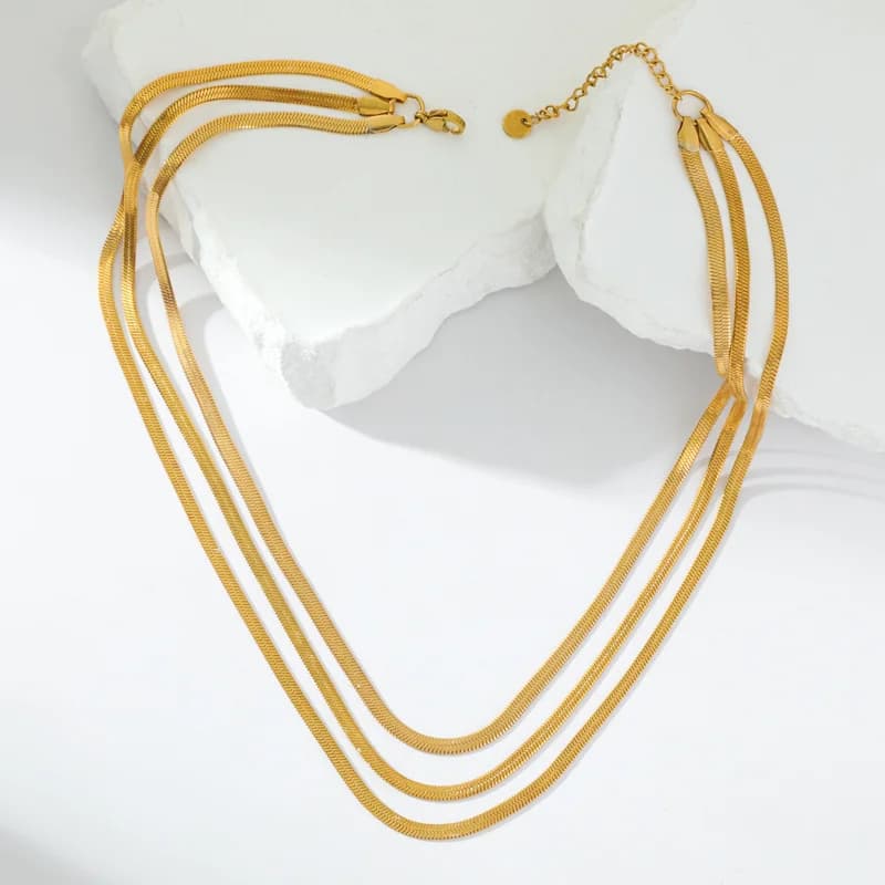 Layered Long Chain Necklace
