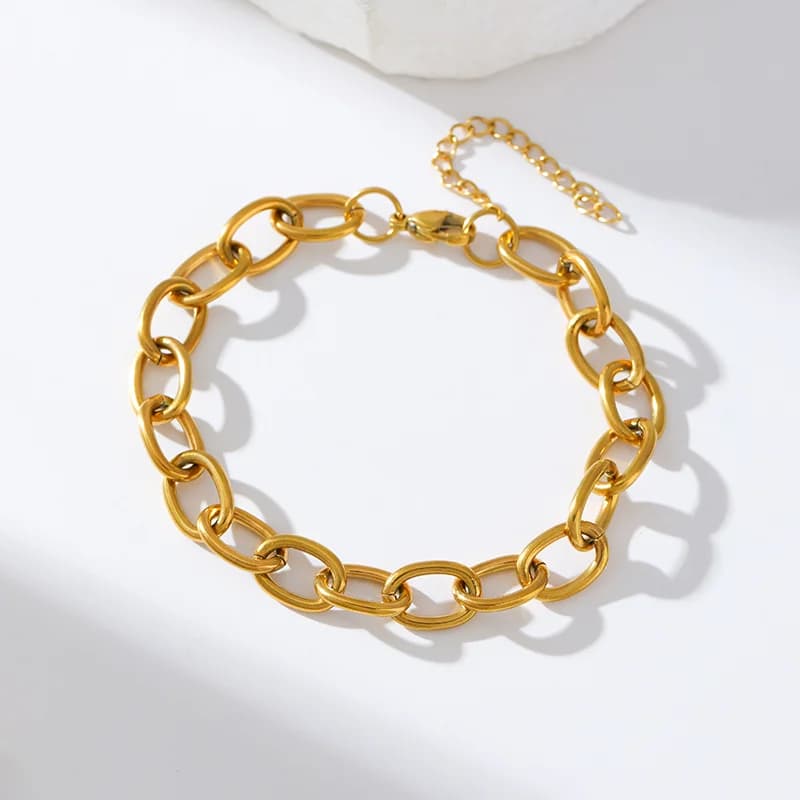 Light Metal Chain Bracelet Bangle for Women